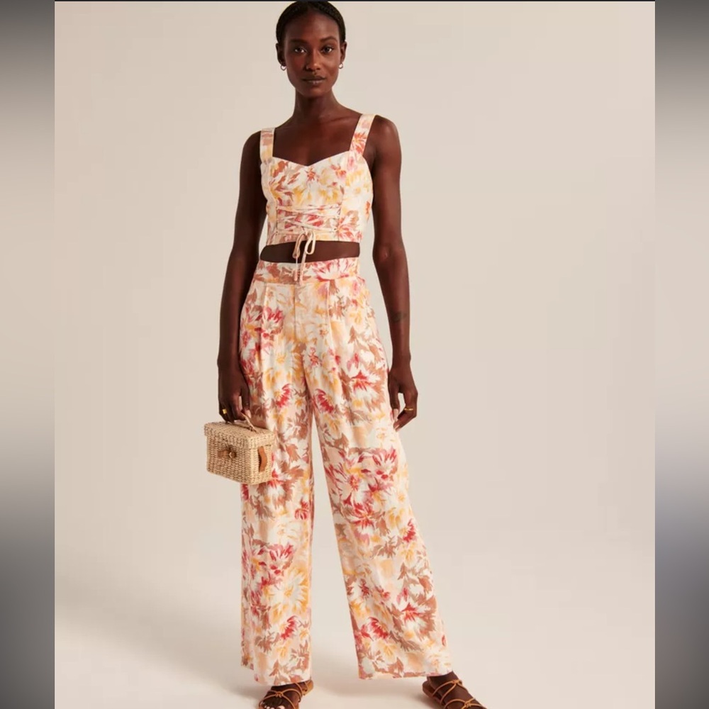 ABERCROMBIE a&f floral linen set